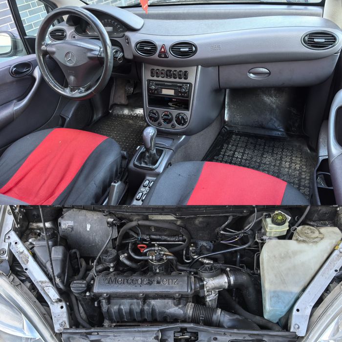 Oszczędny Mercedes A 1.7 Diesel Salon Polska  Wspoma Zimowki 212 tys