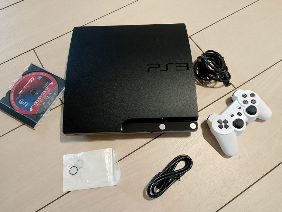 Konsola Ps3 PlayStation 3 Super Slim 320GB Stan idealny Zestaw Gra Pad