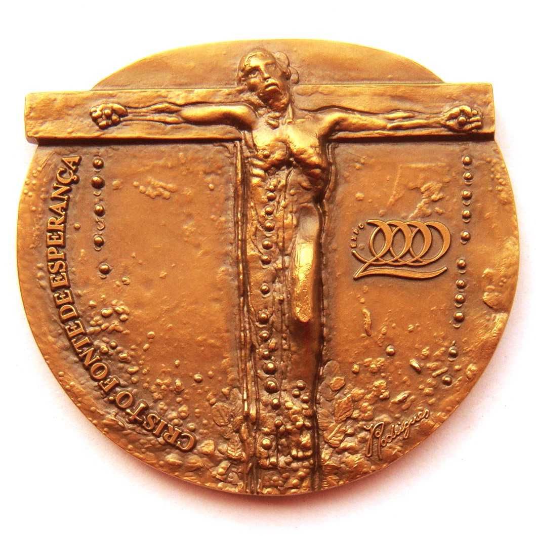 Medalha de Bronze Cristo Jubileu Diocese em Estojo por JOSÉ RODRIGUES