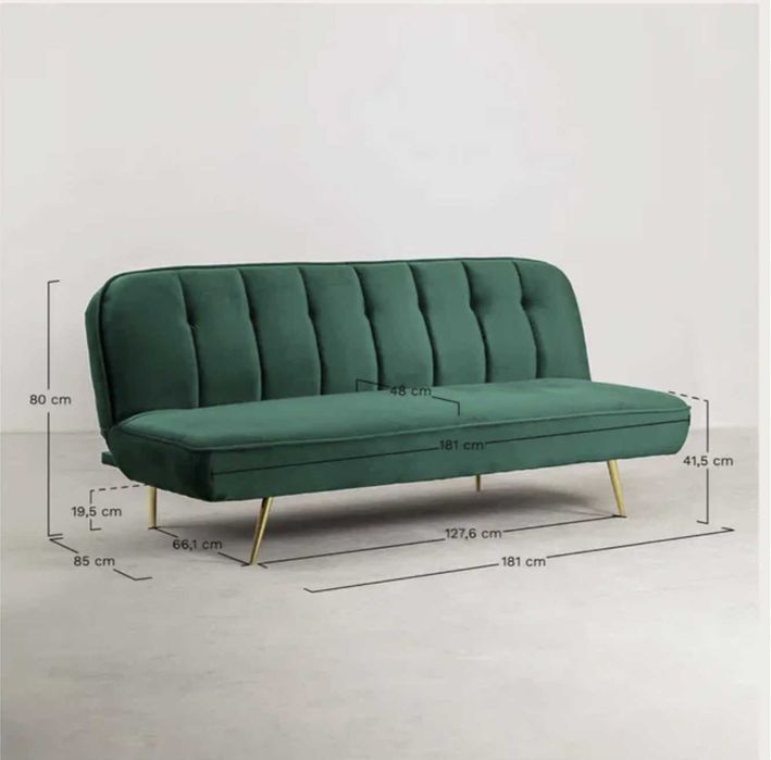 Sofa Cama Sklum (em Amarelo)