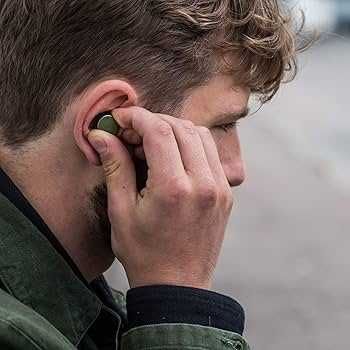 Słuchawki douszne zielone bezprzewodowe bluetooth - Flying Tiger NOWE