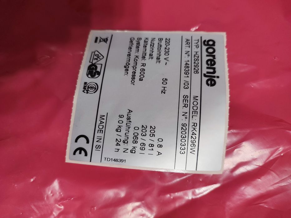 Akcesoria lodówka gorenje