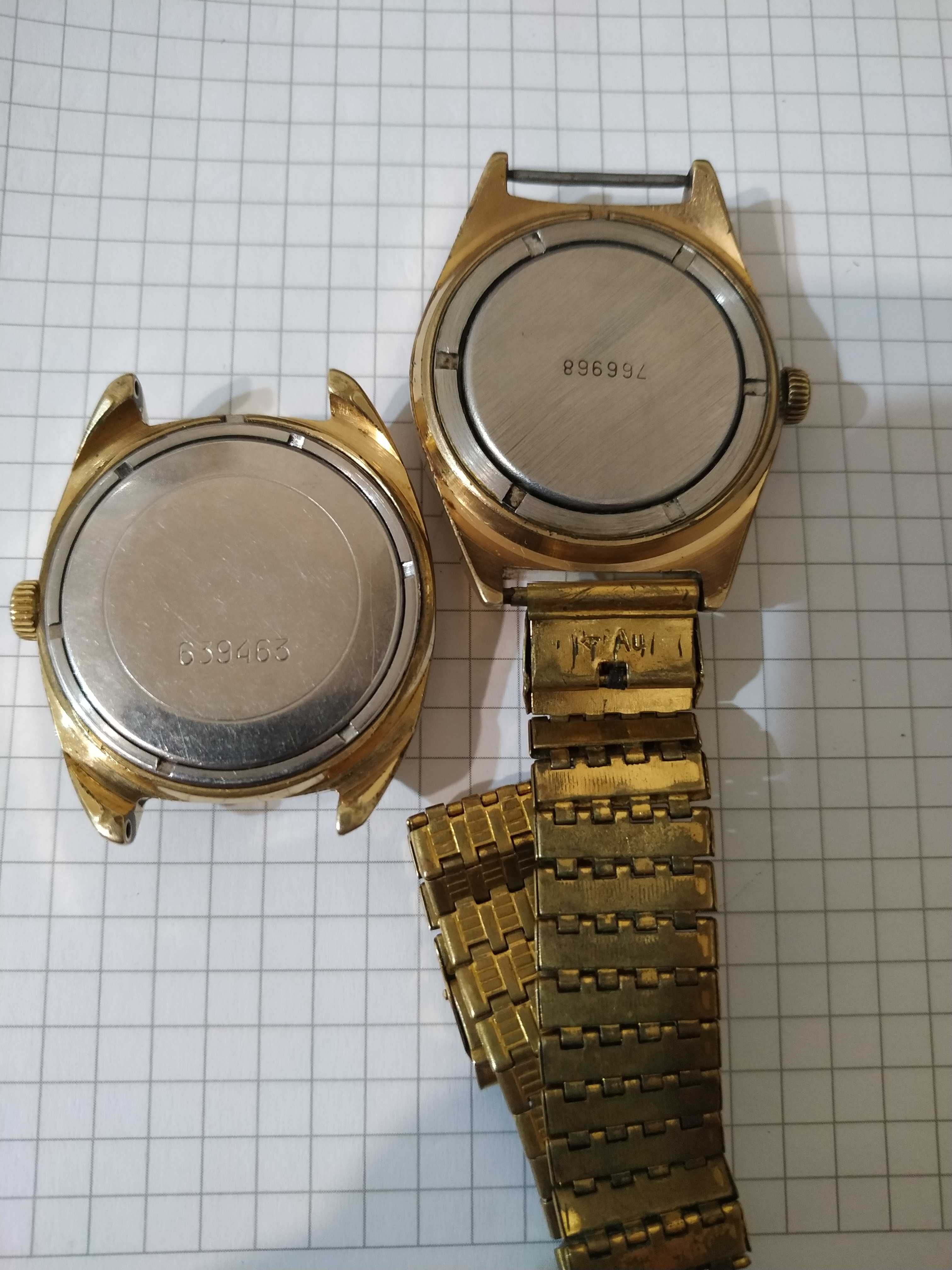 продам позолоченные часы с позолоченным браслетом