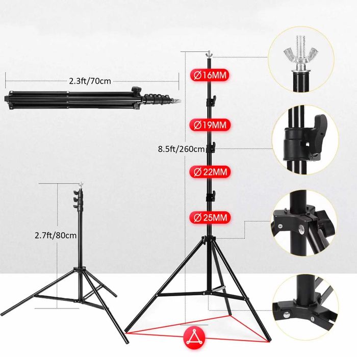 Ворота для фона R-box 2.6 x 3.0 м. с сумкой и прищепками