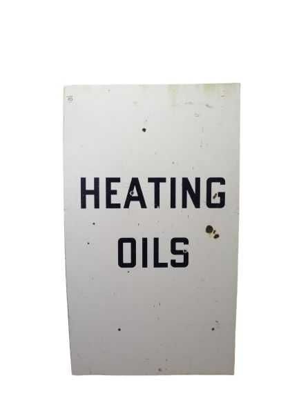 Heating Oils, Wielki Szyld Emaliowany - Refineryjny, USA, lata 1940