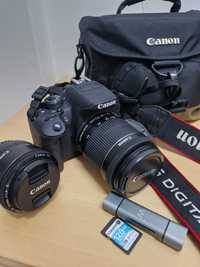 Canon EOS 700D + objetivas +cartao memoria