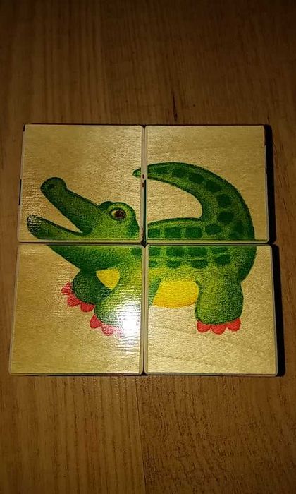 Puzzle de madeira - cubos