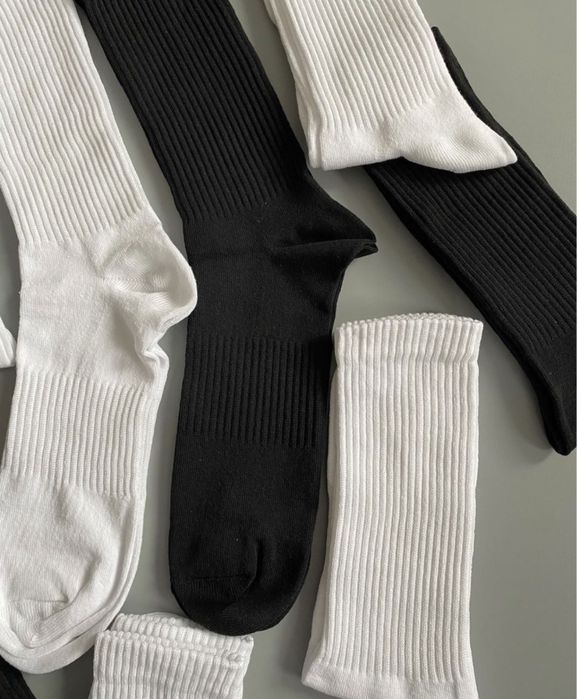 Високі Плотні Однотонні Носки/Шкарпетки ХБ Осінь 2025