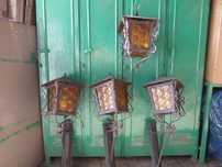 Lampy (kinkiety) Stalowe ręcznie kute Metaloplastyka