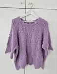Liliowy sweter sweterek oversize Zara