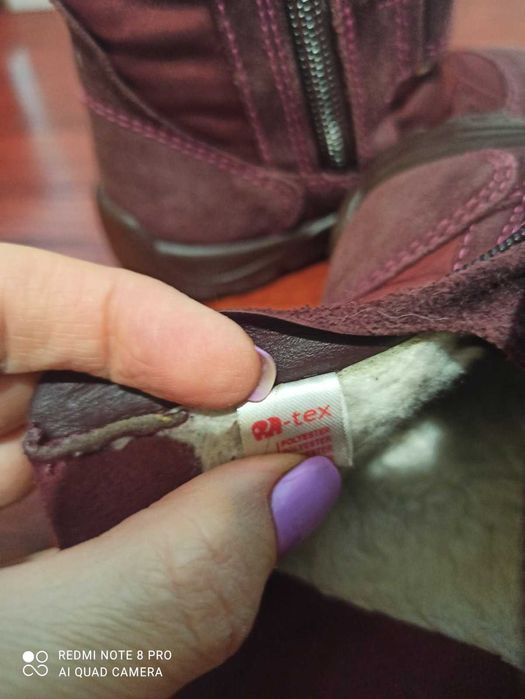 Дитячі зимові чобітки черевики Elefanten, (ботинки для дівчинки р. 22