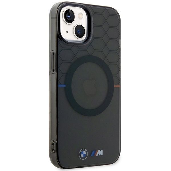 Etui BMW Pattern MagSafe dla iPhone 14/15/13 6.1" Szare