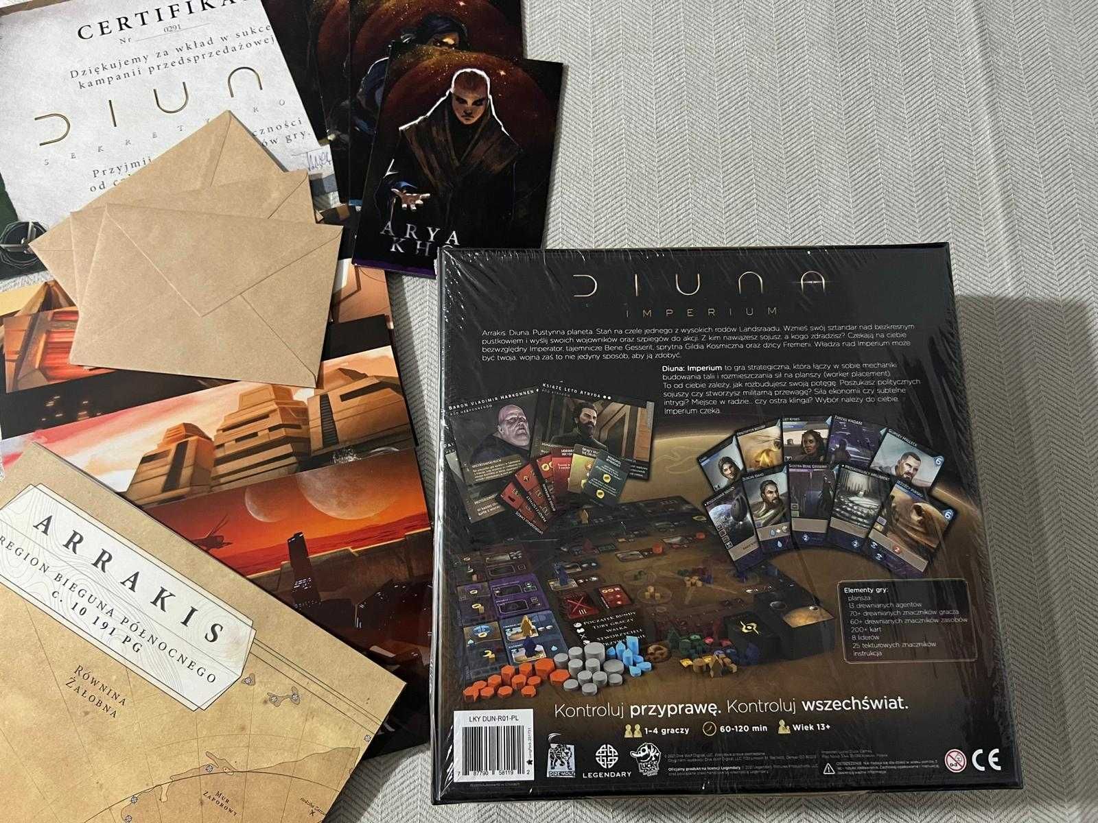 Diuna Imperium + Dodatki z przedsprzedaży - gra nowa, w folii