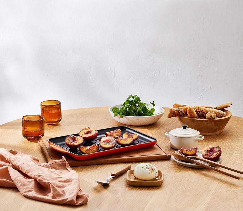 Le Creuset Żeliwna płyta grillowa, prostokątna 32x22 SPP378