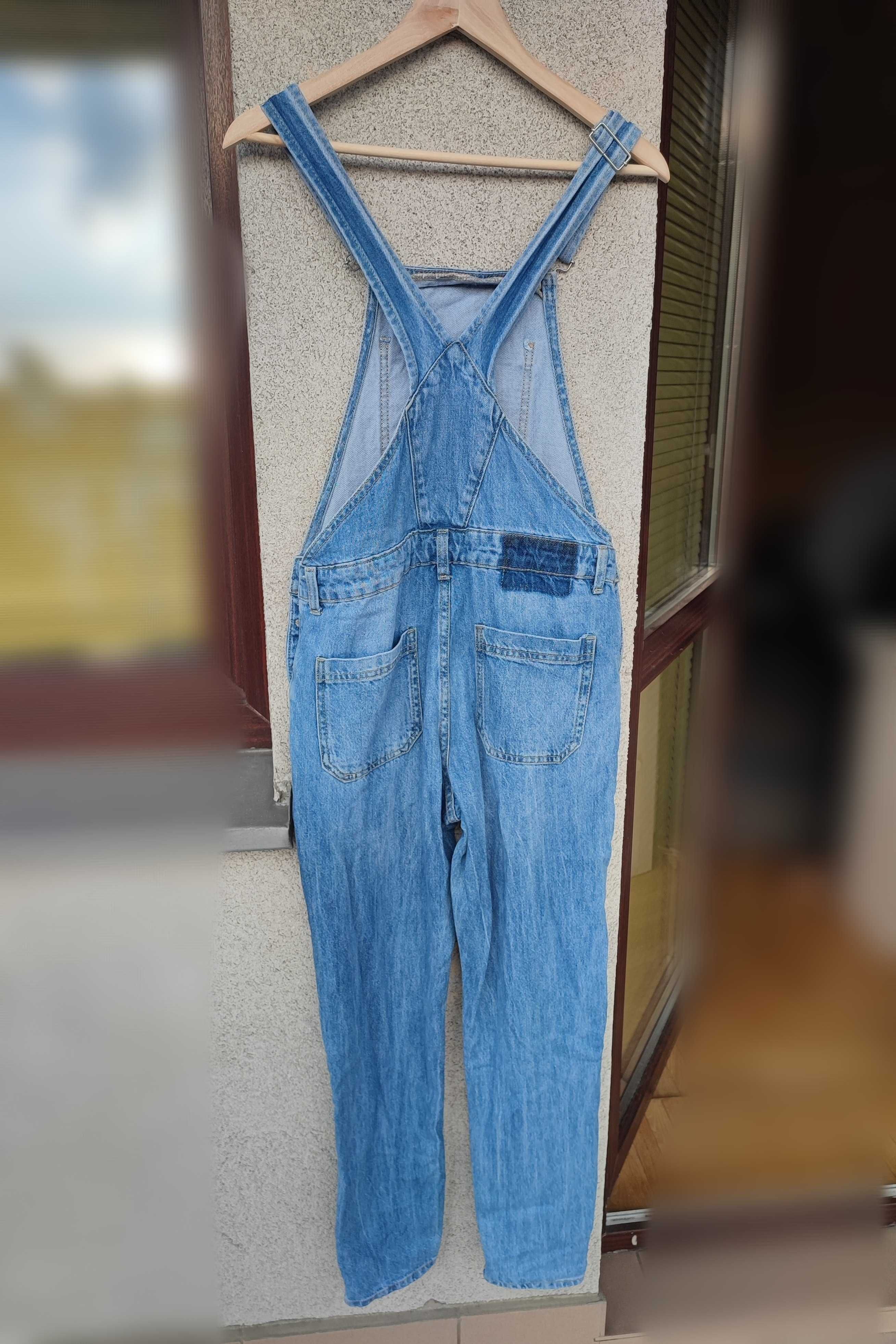 Jeansowe ogrodniczki Clockhouse 34/36 ponadczasowe