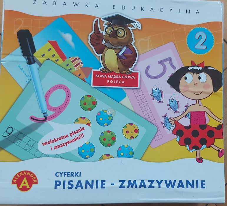 Nauka pisania. Zabawka edukacyjna zmazywanie-pisanie.