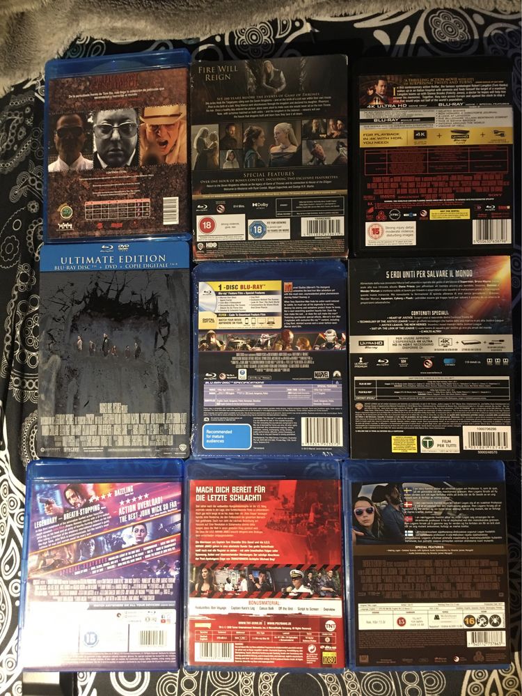 Vários Blu  ray sem legendas em Português P2