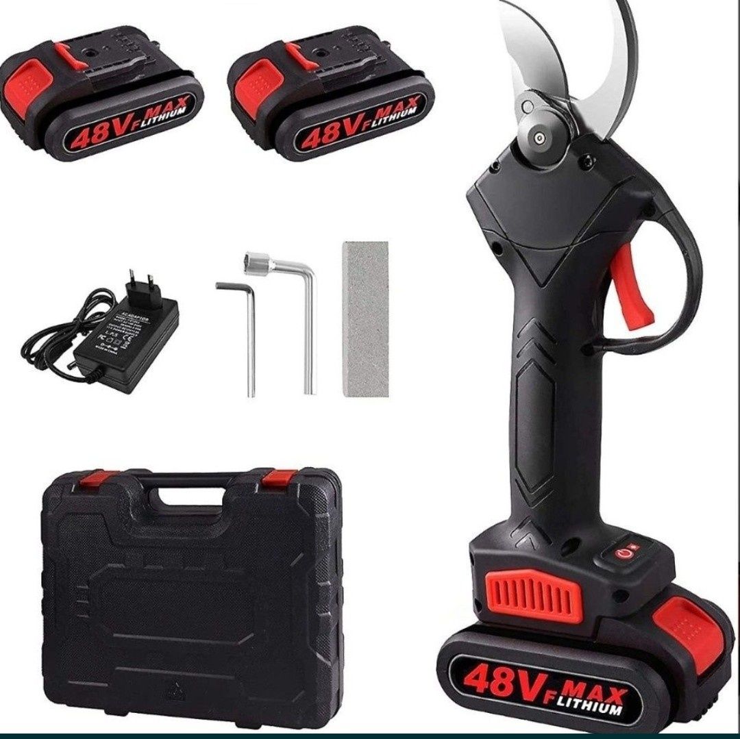 Tesoura de poda 48V,2 baterias