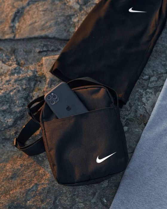 Барсетка Nike Найк чорна чоловіча сумка через плече найк
