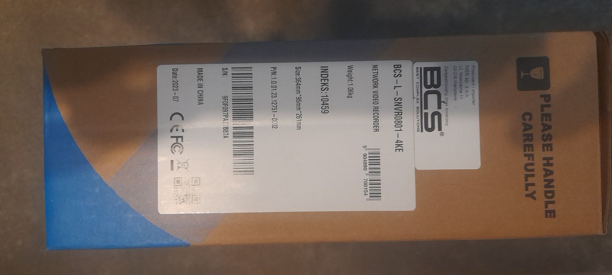 BCS-L-SNVR0801 rejestrator IP