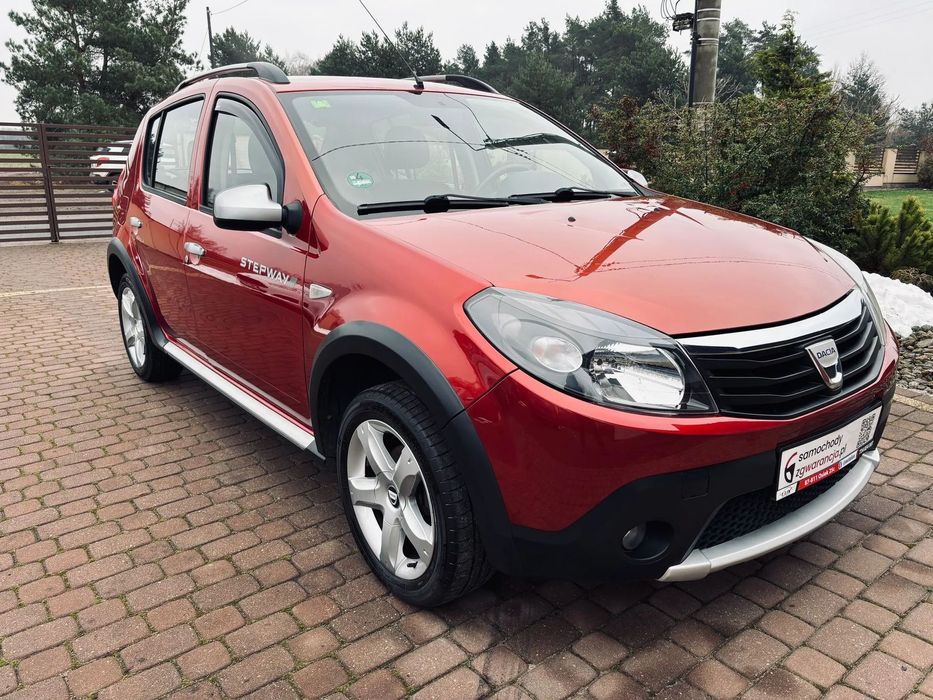 Dacia Sandero Stepway 1.6 MPI benz 86KM; Ładna; Bez korozji; Z Niemiec; FV Marża; Gwarancja!