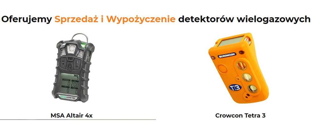 Wynajem detektorów gazu MSA Altair 4X / Tetra3 – BHP BEST