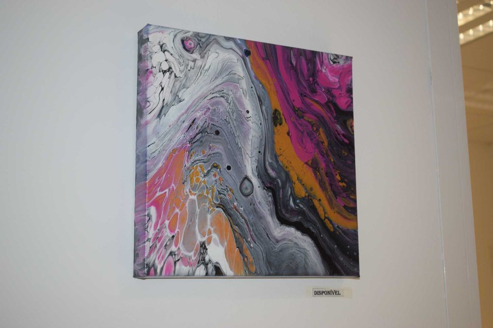 Quadro Abstrato – Fluxo Cósmico