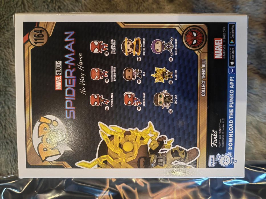 Funko POP! 1164 Spider-Man Electro Glow In the Dark T-shirt M Zestaw