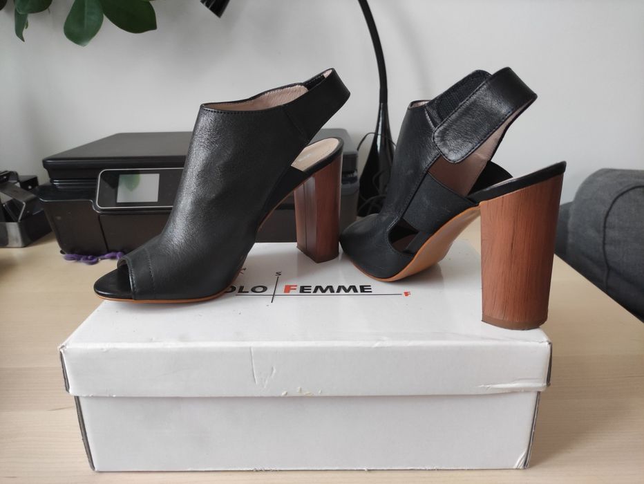 Botki skórzane Solo Femme