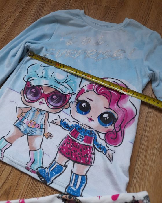 Піжама тепла велюрова лол, піжамка, george, primark, 7-8р. 122-128см.