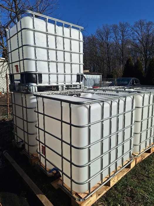 Zbiornik 1000L mauzer IBC na deszczówkę  wodę paliwo Mauser