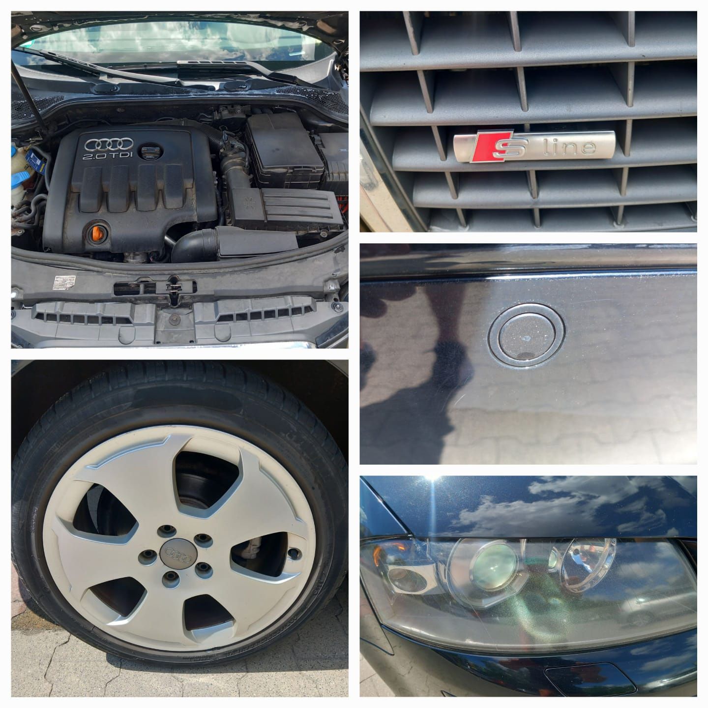 Audi A3 8P SPORTBACK S-LINE Xenon Skóry  Klimatronik Alu 17  ZADBANA O