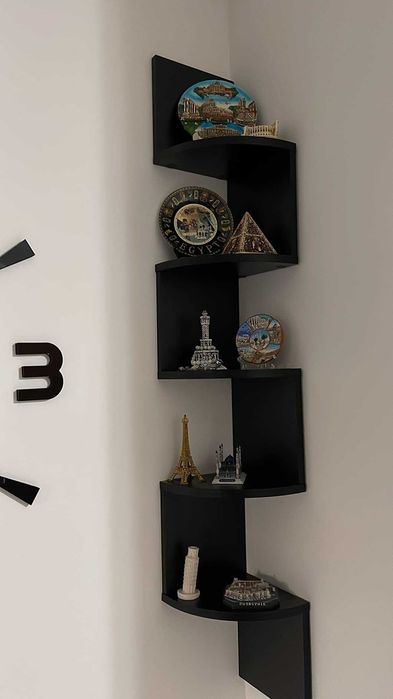 Loftowa narożna półka kwietnik dekoracja ścienna 5 poziomów