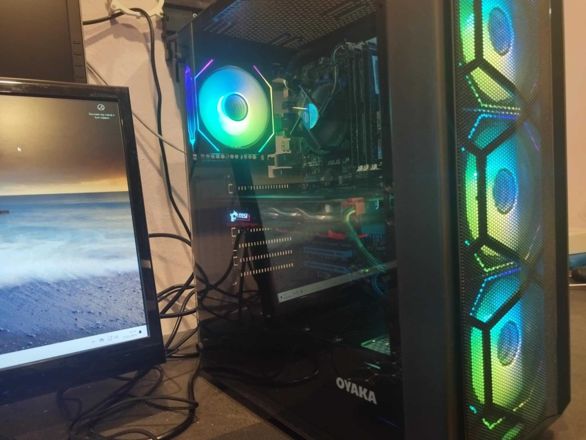 Zestaw Gamingowy komputer i7 + GTX 1060 + RGB + Monitor + GRATISY!