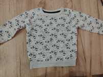 Bluza 98 w pandy misie miś bluzka z długim rękawem primark
