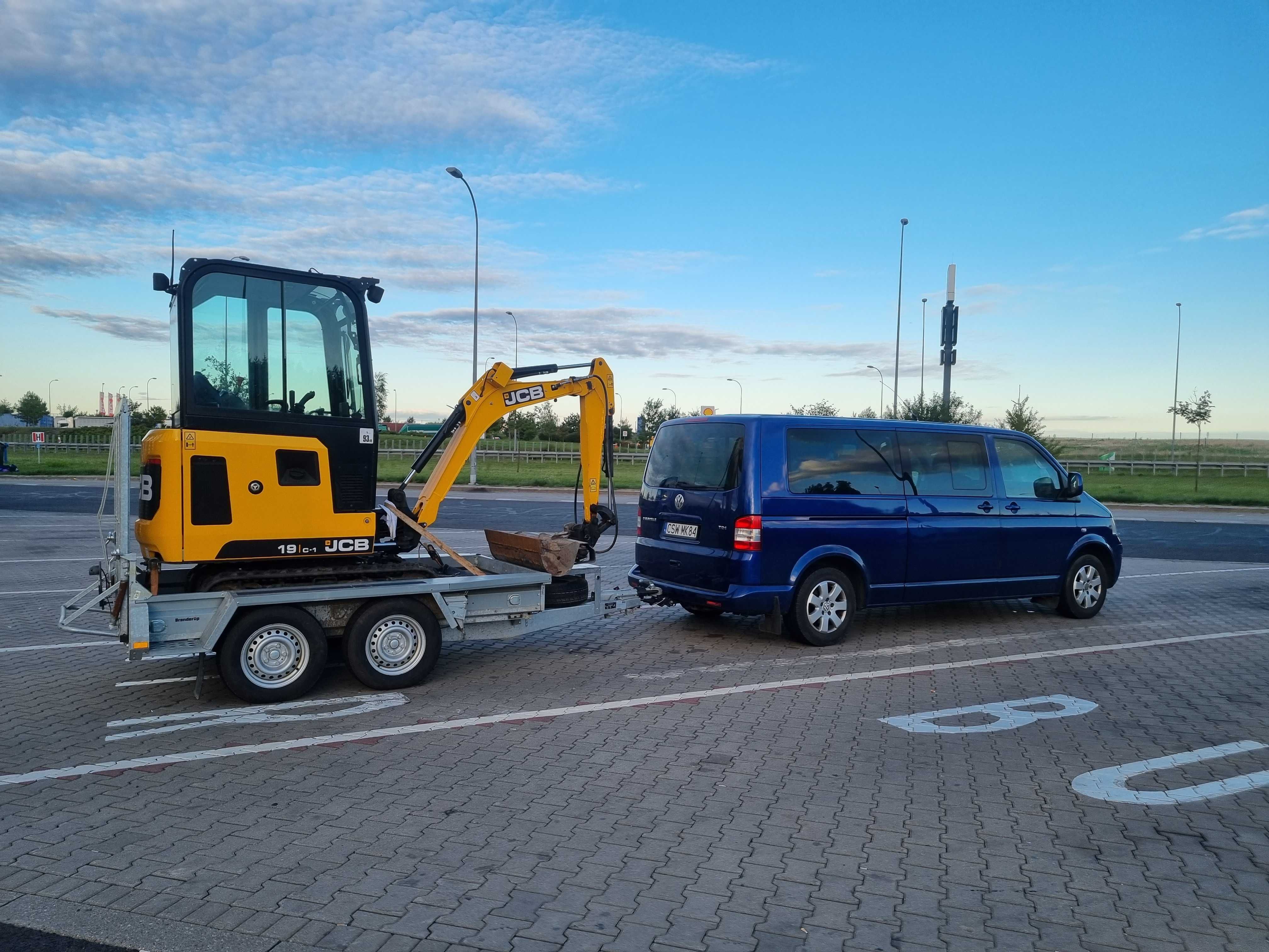 WYNAJEM Minikoparki Koparki JCB 19-C1 (2 tony) Usługi Minikoparką