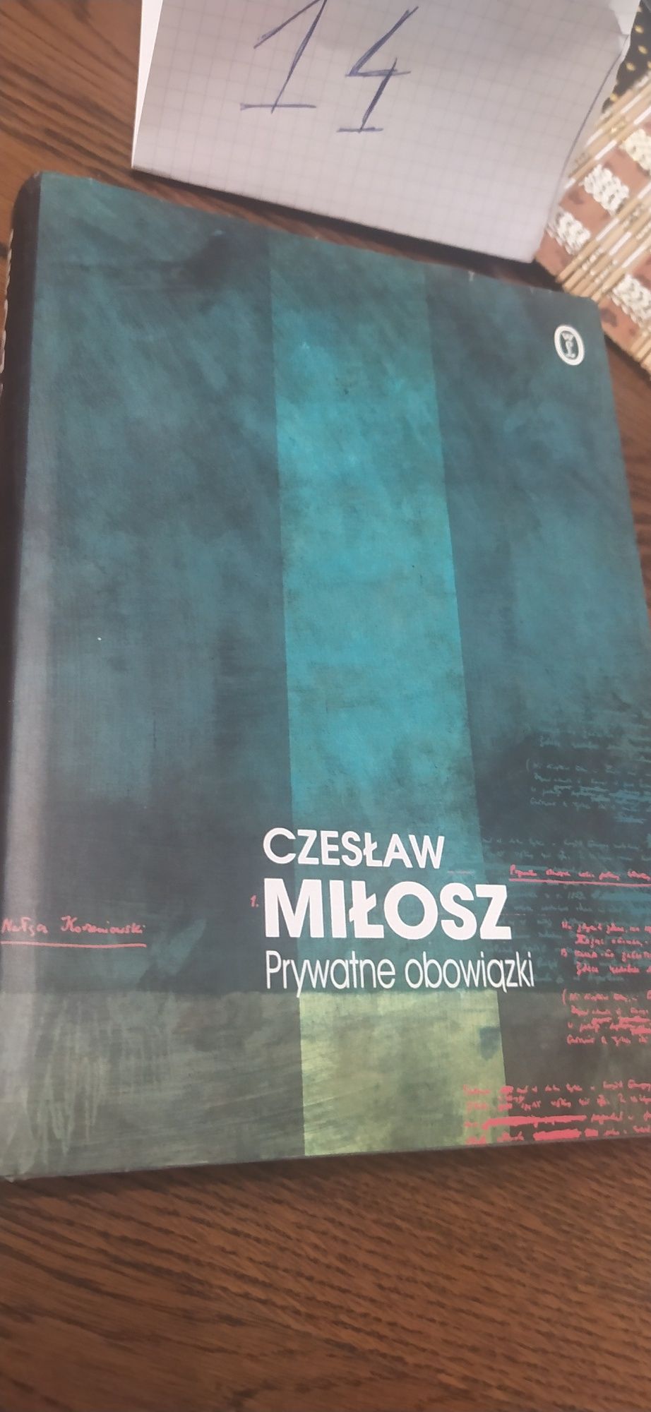 Prywatne obowiązki Czesław Miłosz okł. twarda