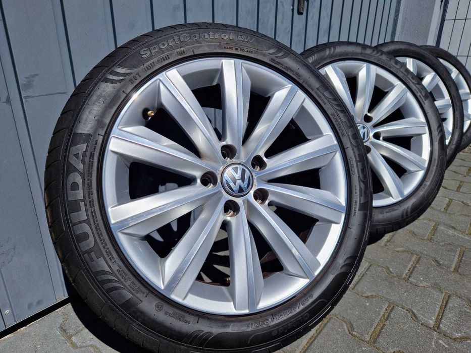 Felgi koła aluminiowe lato 235/45 R17 ET47  VW Passat Golf 5X112