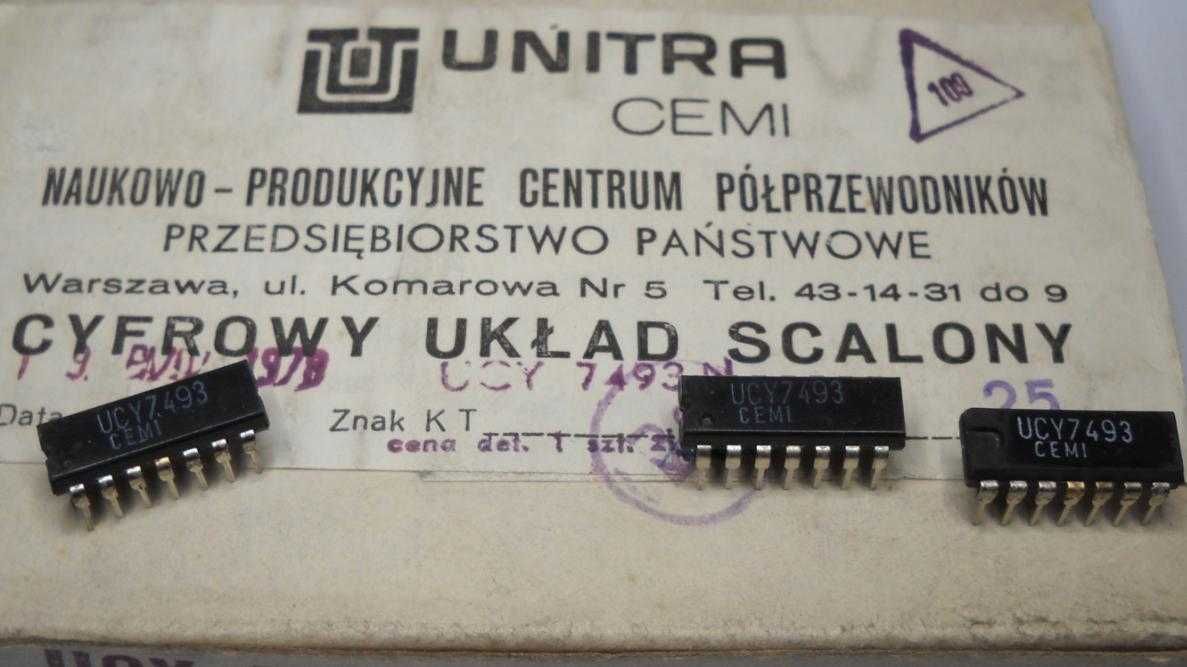 Układ scalony UCY7493 Unitra CEMI