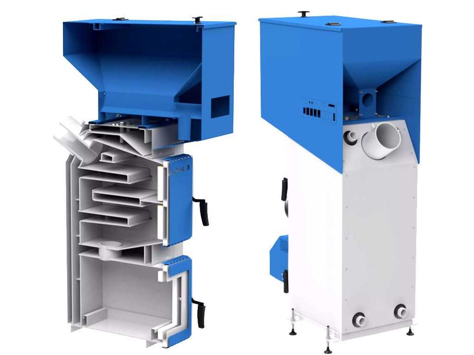 Kocioł na pellet 8kW podajnik Pellpal kotły piec biomasa 12kW 18kW ZUM