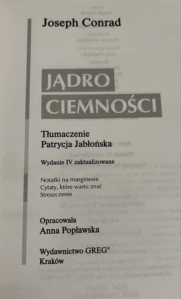 Jądro ciemności - Joseph Conrad