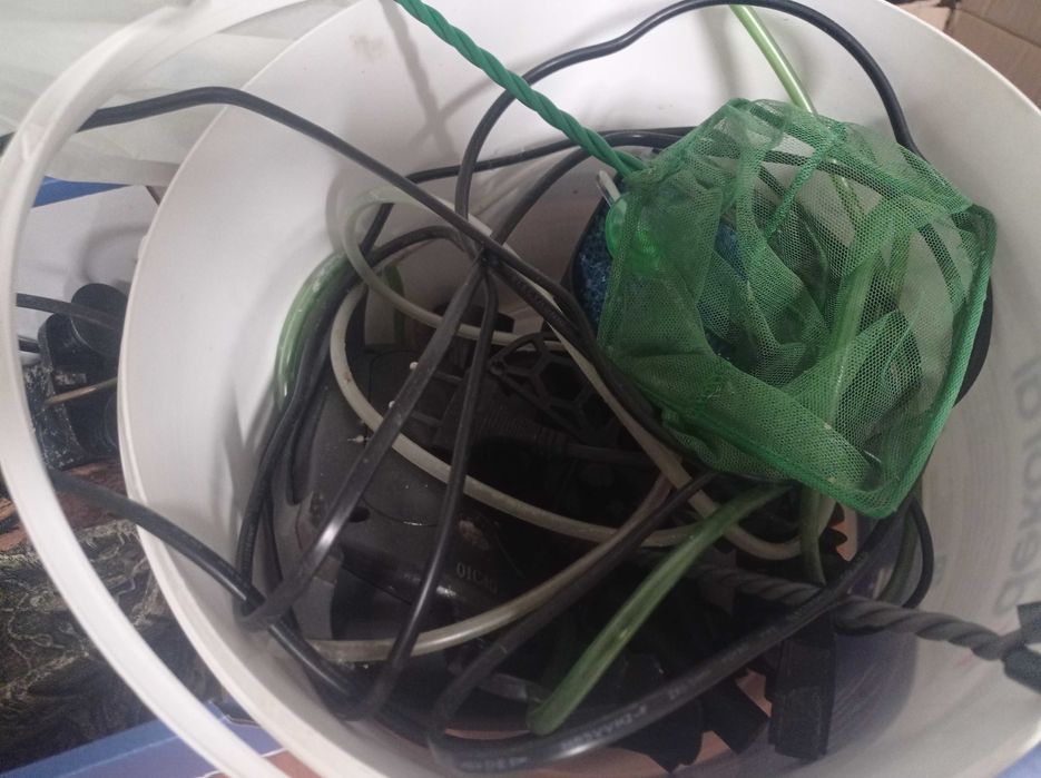 Akwarium z wyposażeniem