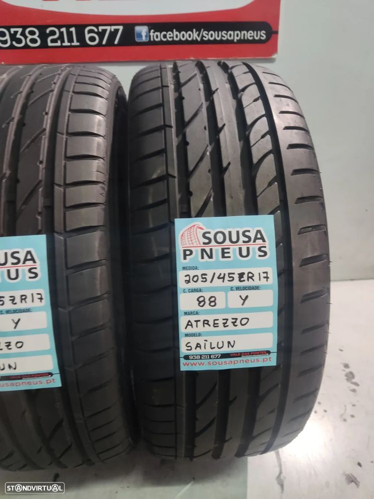 2 pneus semi novos 205-45r17 oferta dos portes