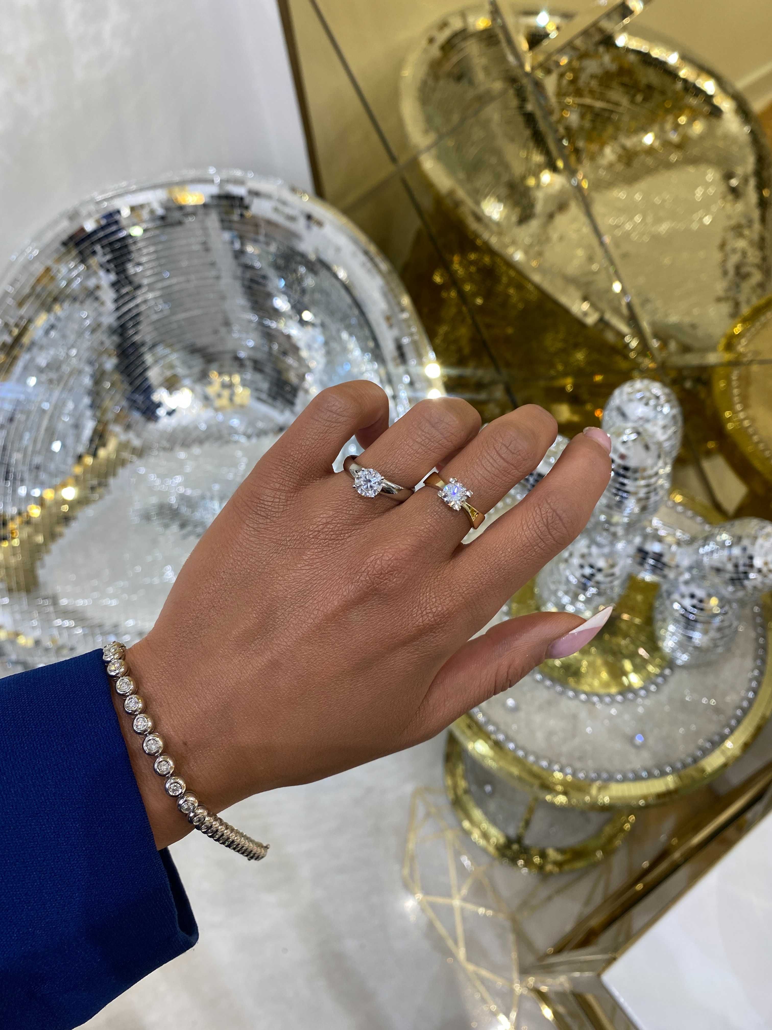 Pierścionek z diamentem naturalnym 1.03 ct