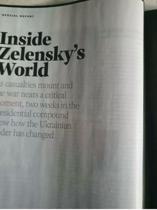 Журнал Time Magazine 2022. Володимр Зеленський
