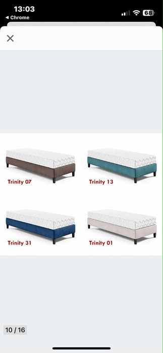 Łóżko z materacem FBF 90 cm