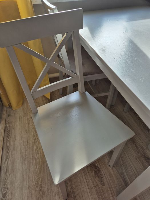 Ejby d188, stół i 4 krzesła, zestaw jysk (nie Ikea agata kuchnia )