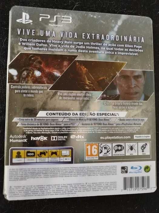 Vendo jogo BEYOND Two Souls (Duas Almas) Edição Especial Steelbook PS3