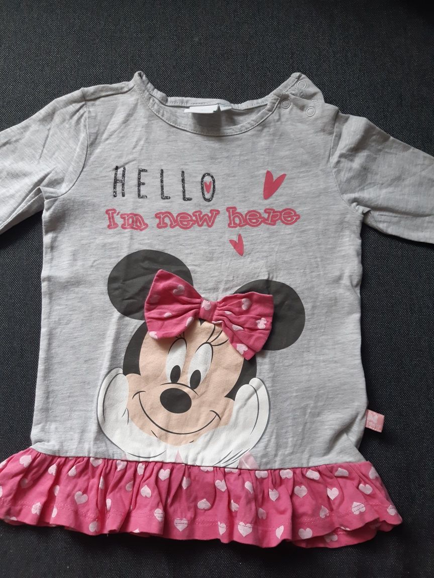 Bluzeczka Disney Myszka Minnie roz.92 kokarda