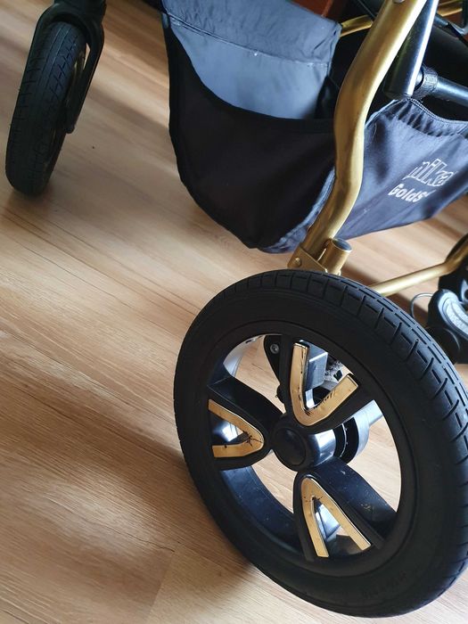 Wózek dla bliźniąt 3w1 Mikado Gold Star